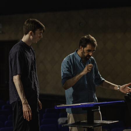 Photo from the masterclass sessions with conductor Gaddiel Dombrowner