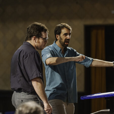 Photo from the masterclass sessions with conductor Gaddiel Dombrowner